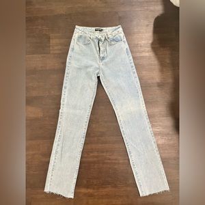 Pretty Little Thing Tall Straight Leg Jeans